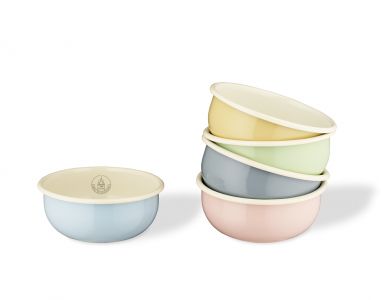 Set de 5 boluri clasice emailate